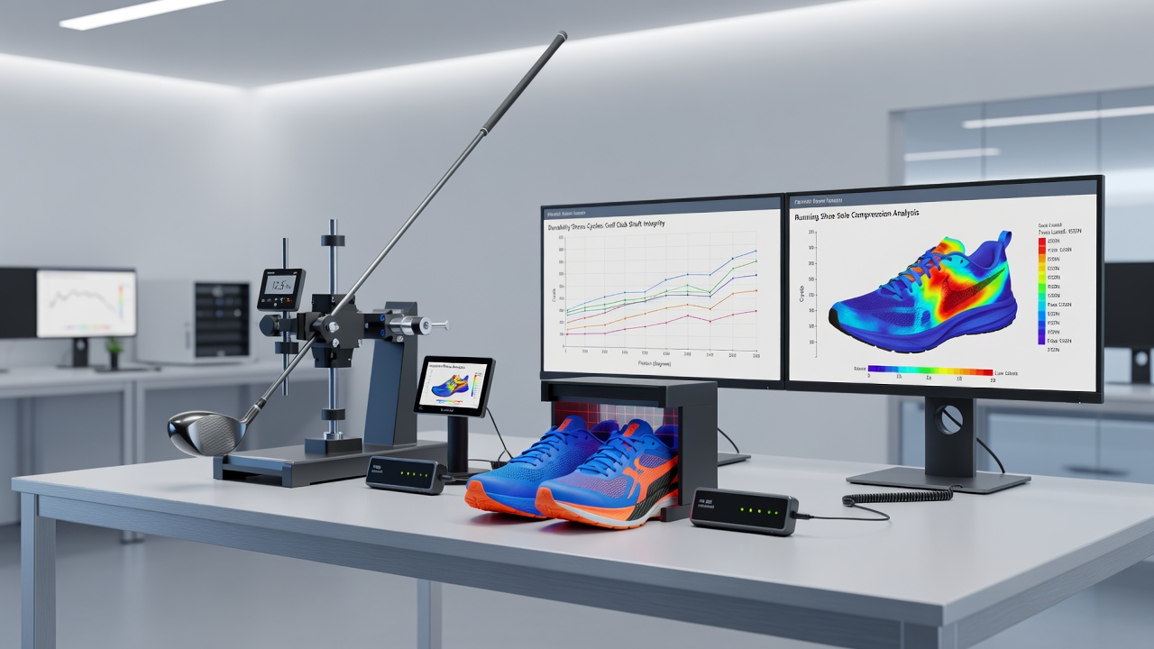 Fitness monitoring systems tracking equipment wear in golf and running activities
