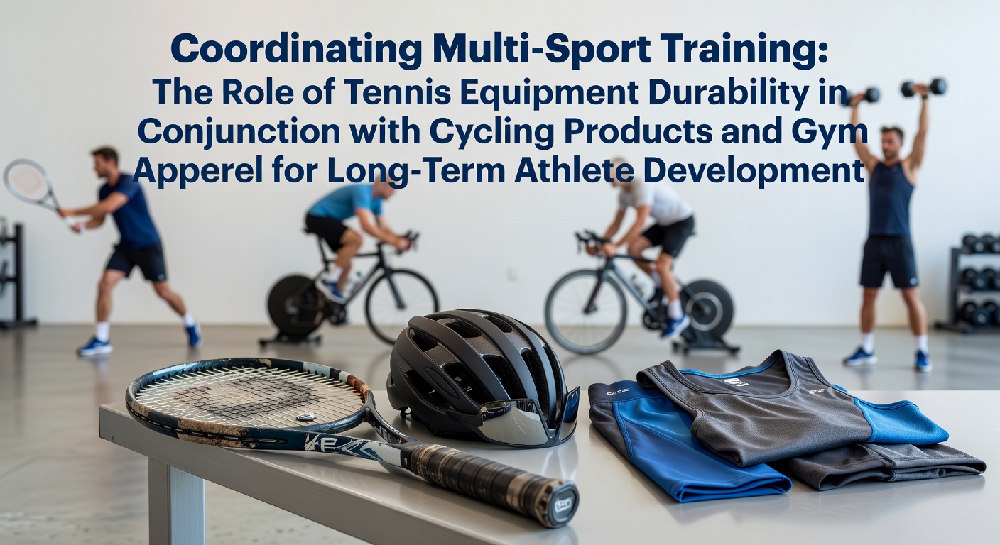 Athletes training across tennis courts, cycling routes, and gym facilities with durable equipment