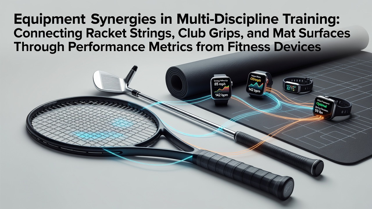 Fitness devices capture performance metrics that connect racket strings, club grips, and mat surfaces in multi-discipline training programs